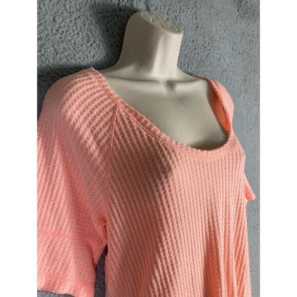 Xhilaration Women’s Orange Waffle Knit Pajama Cami Top Scoop  Sleepwear Size S - Picture 6 of 12